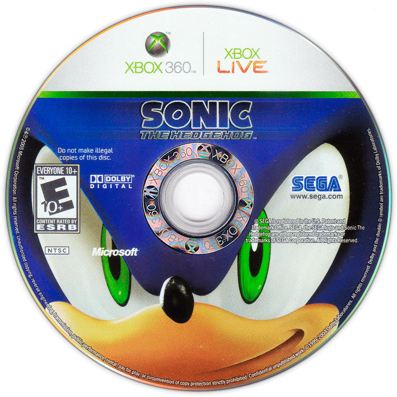 Sonic the Hedgehog media 1 for Xbox 360